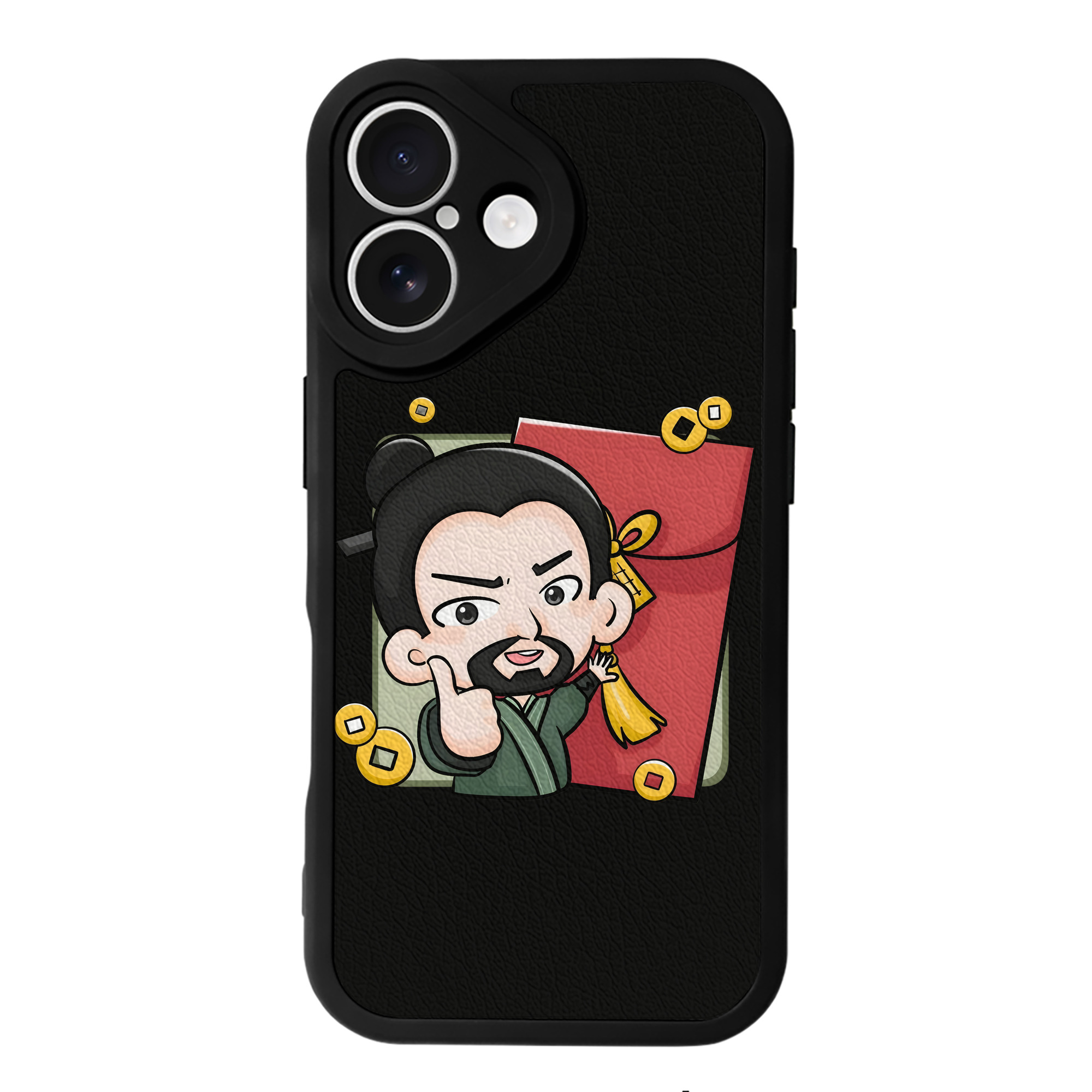 （画像用） Ne Zha 2 ナタ 魔童の大暴れ 【iPhone 16シリーズ対応】シリコンスマホケース（レザー調） 材質：シリコン